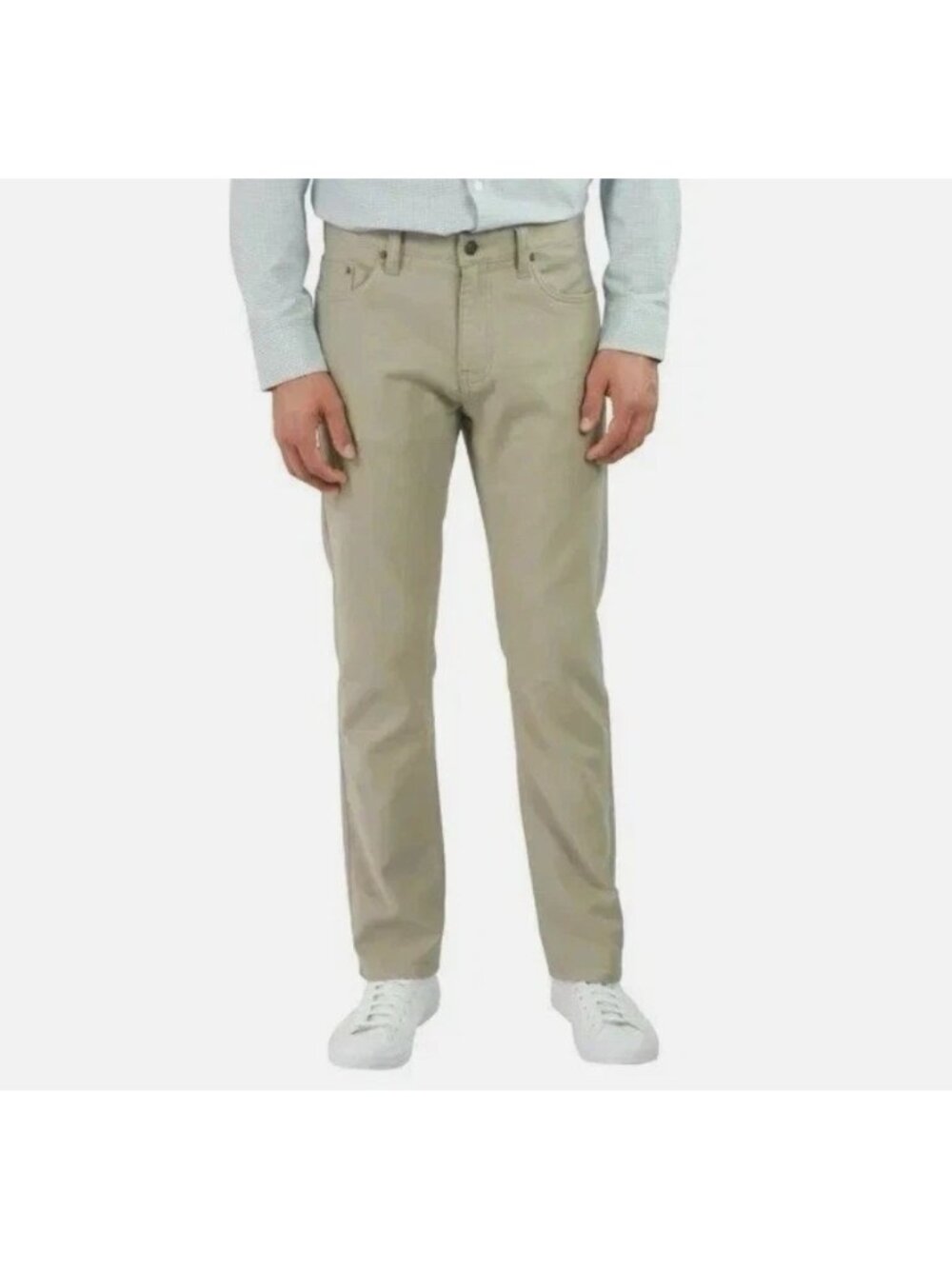 Jachs NY Men's 34x30 Beige Straight-Leg Pants Cotton Blend e1485
